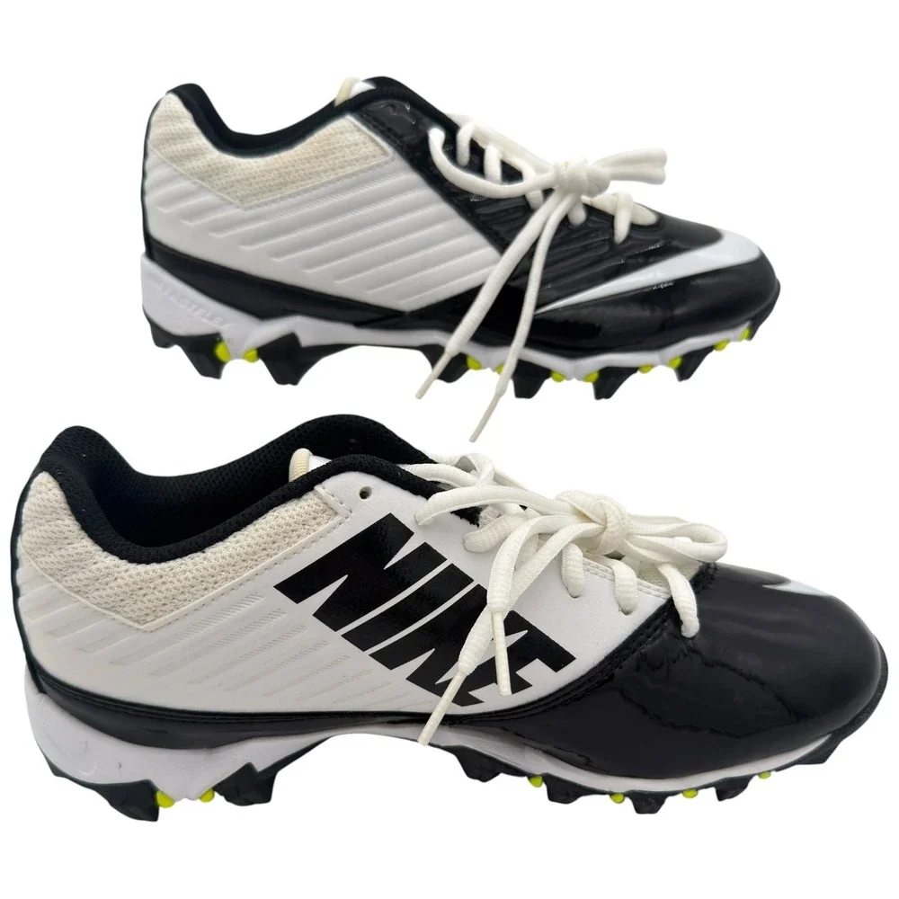 Nike Shark Football Cleats Black White Volt FastFlex Youth Size 5Y 643161-110